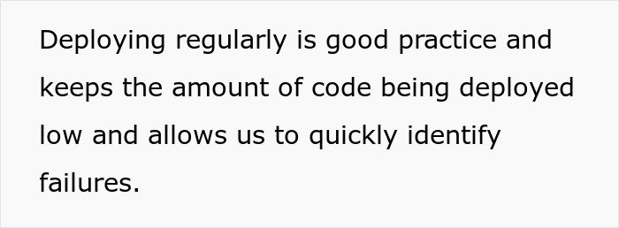 Employee follows deployment rule strictly, highlighting challenges and prompting management to rethink unworkable policy. Employee follows deployment rule strictly, highlighting challenges and prompting management to rethink unworkable policy.