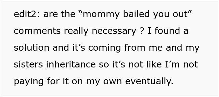 Text excerpt discussing a man’s solution to buying a 1972 Ford Bronco despite postpartum wife’s disapproval. Text excerpt discussing a man’s solution to buying a 1972 Ford Bronco despite postpartum wife’s disapproval.