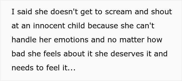 Text showing a woman giving advice to an upset pregnant coworker about handling emotions calmly. Text showing a woman giving advice to an upset pregnant coworker about handling emotions calmly.
