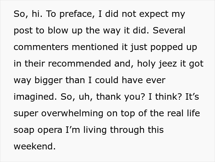 Text excerpt discussing the mother of ring bearer shocked to learn bride left her off guest list despite RSVP and help. Text excerpt discussing the mother of ring bearer shocked to learn bride left her off guest list despite RSVP and help.