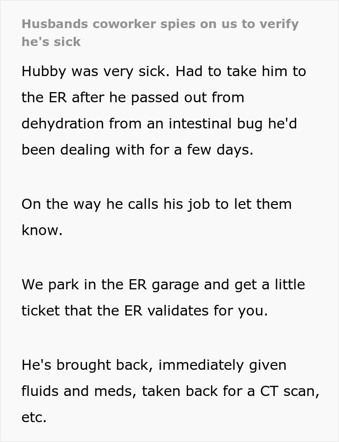 Woman stalks colleague to confirm he’s sick, regrets it after turning him in and discovering serious health issues. Woman stalks colleague to confirm he’s sick, regrets it after turning him in and discovering serious health issues.