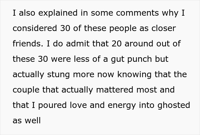 Text excerpt reflecting on longtime friends and feelings toward a ghost friend on their birthday, expressing mixed emotions.