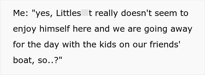 Text message conversation discussing renters leaving a cabin while neighbors babysit cluelessly. Text message conversation discussing renters leaving a cabin while neighbors babysit cluelessly.