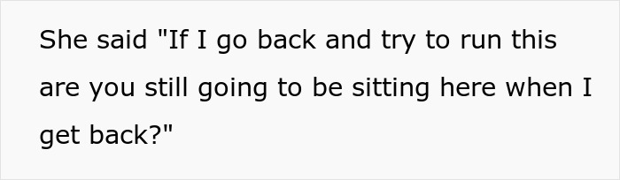 Conversation text on a white background about returning and waiting, related to am I the jerk for tipping 83¢ discussion. Conversation text on a white background about returning and waiting, related to am I the jerk for tipping 83¢ discussion.