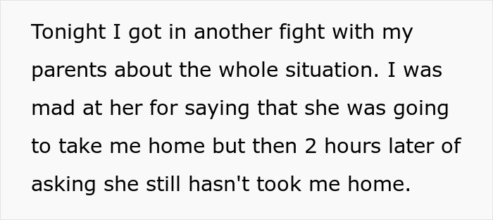 Text on white background describing frustration in a teen girl struggle babysit step siblings situation.