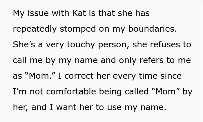 Text excerpt about strained family boundaries between daughter-in-law and mother-in-law highlighting family sticks together conflict. Text excerpt about strained family boundaries between daughter-in-law and mother-in-law highlighting family sticks together conflict.
