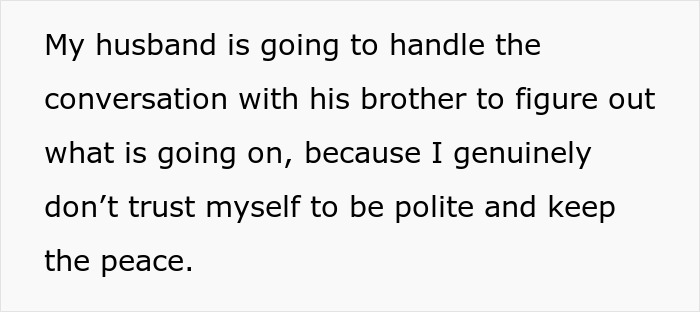 Text excerpt about a husband handling a family conversation amid tension related to the mother of the ring bearer. Text excerpt about a husband handling a family conversation amid tension related to the mother of the ring bearer.