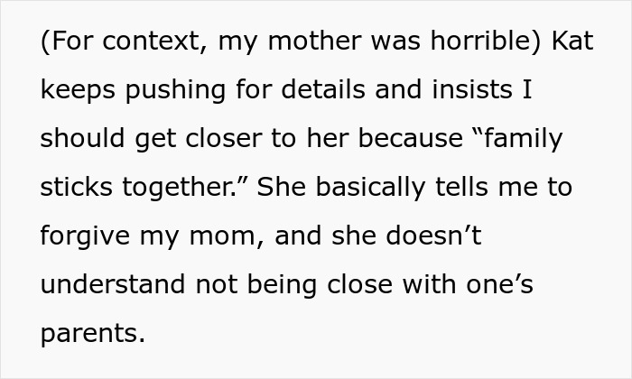 Text excerpt about a daughter-in-law seeking relationship with mother-in-law under the theme family sticks together. Text excerpt about a daughter-in-law seeking relationship with mother-in-law under the theme family sticks together.