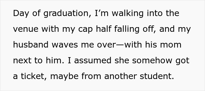 Woman’s graduation day disrupted as husband gives sister-in-law’s seat to his mom without informing her. Woman’s graduation day disrupted as husband gives sister-in-law’s seat to his mom without informing her.