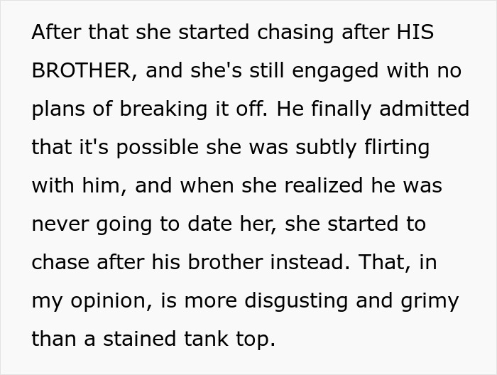 Text discussing a guy waking up his girlfriend to yell about her not wearing sexy clothes, calling it disrespectful. Text discussing a guy waking up his girlfriend to yell about her not wearing sexy clothes, calling it disrespectful.