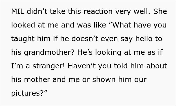 Text describing a shocked interaction between an absent grandma trying to reconnect after 25 years with her family. Text describing a shocked interaction between an absent grandma trying to reconnect after 25 years with her family.
