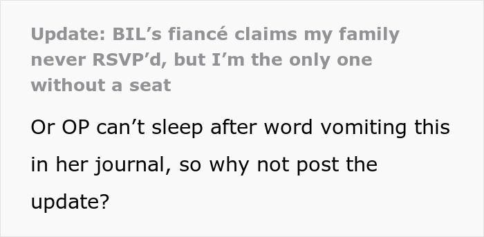 Mother of ring bearer shocked and excluded from bride’s guest list despite RSVP and offering help. Mother of ring bearer shocked and excluded from bride’s guest list despite RSVP and offering help.