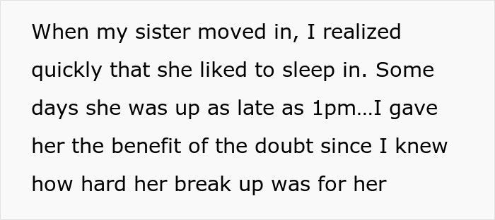 Man lets sister and her kids move in, playing chef and taking care of the kids while she sleeps till noon. Man lets sister and her kids move in, playing chef and taking care of the kids while she sleeps till noon.