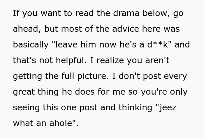 Text discussing drama where man says he hates yawning and elbows his sleeping fiancée, causing her to storm out angrily. Text discussing drama where man says he hates yawning and elbows his sleeping fiancée, causing her to storm out angrily.