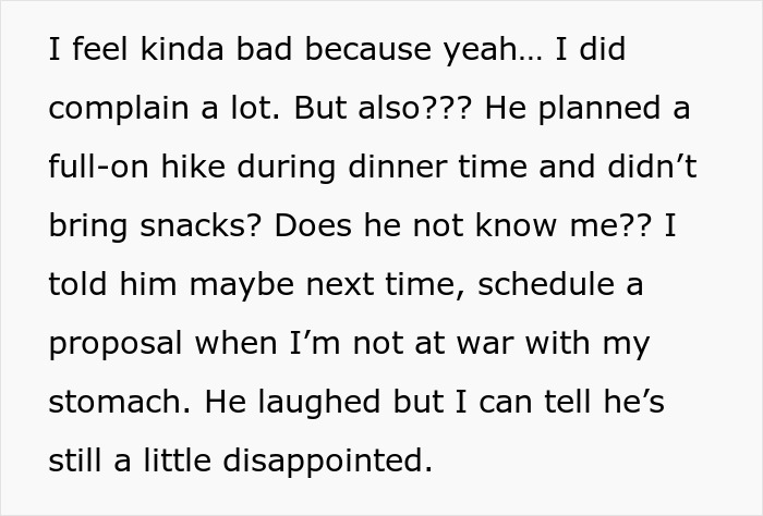 “Are You 6?”: Woman Ruins Her BF’s Proposal Because She Was Hangry, Splits The Internet “Are You 6?”: Woman Ruins Her BF’s Proposal Because She Was Hangry, Splits The Internet