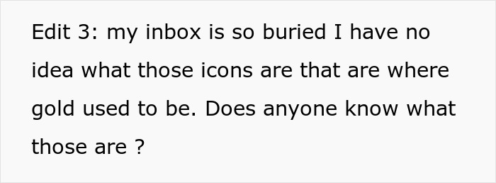 Text about a buried inbox and confusion over icons replacing gold, related to man chasing high school memories. Text about a buried inbox and confusion over icons replacing gold, related to man chasing high school memories.