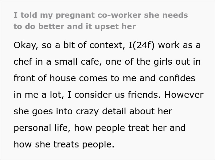 Woman giving advice to upset pregnant coworker in a small cafe setting, showing concern and support. Woman giving advice to upset pregnant coworker in a small cafe setting, showing concern and support.