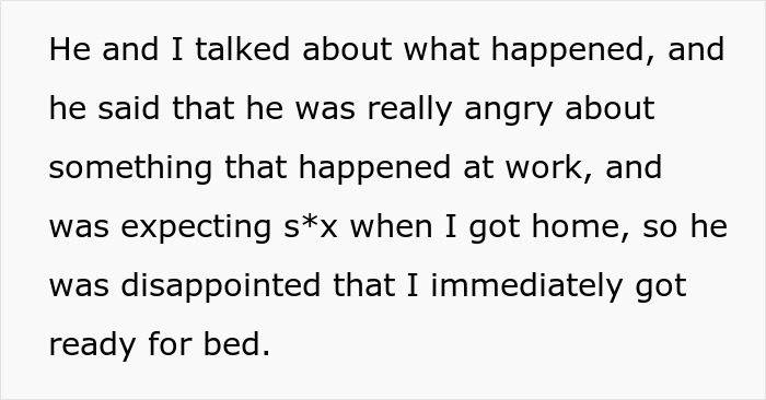 Text excerpt describing a guy waking up his girlfriend to yell at her for not wearing sexy clothes and feeling disappointed. Text excerpt describing a guy waking up his girlfriend to yell at her for not wearing sexy clothes and feeling disappointed.