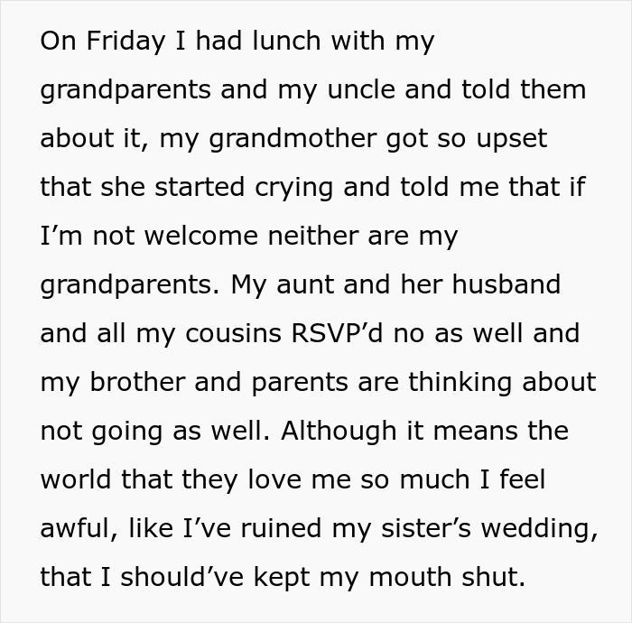 Bride's Fam Boycotts Wedding After She Plans To Exclude Bro Just Because Of His Alternative Look Bride's Fam Boycotts Wedding After She Plans To Exclude Bro Just Because Of His Alternative Look