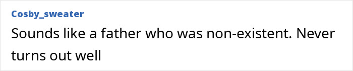 Comment criticizing a father, highlighting themes of confusion and deprivation related to Tom Hanks' family issues. Comment criticizing a father, highlighting themes of confusion and deprivation related to Tom Hanks' family issues.
