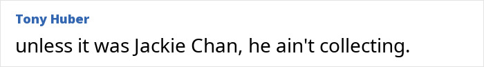 Comment by Tony Huber in casual text about a tragic freak accident involving a Jiu-Jitsu trainer and paralyzing sparring incident. Comment by Tony Huber in casual text about a tragic freak accident involving a Jiu-Jitsu trainer and paralyzing sparring incident.