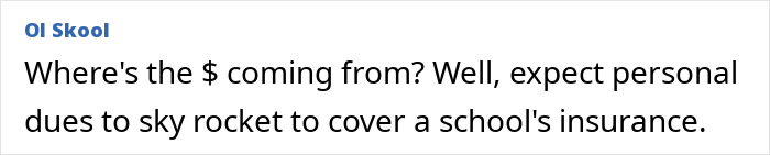 Text from OI Skool about rising personal dues to cover school insurance amid Jiu-Jitsu trainer's tragic freak accident response. Text from OI Skool about rising personal dues to cover school insurance amid Jiu-Jitsu trainer's tragic freak accident response.