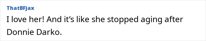 Comment expressing admiration for beloved ’90s star and Rain Man co-star, noting her timeless appearance. Comment expressing admiration for beloved ’90s star and Rain Man co-star, noting her timeless appearance.