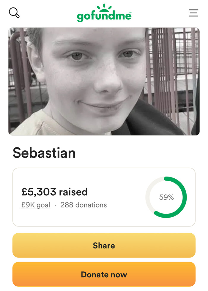 Boy 12 featured on GoFundMe page raising funds after trying viral scarf challenge. Boy 12 featured on GoFundMe page raising funds after trying viral scarf challenge.