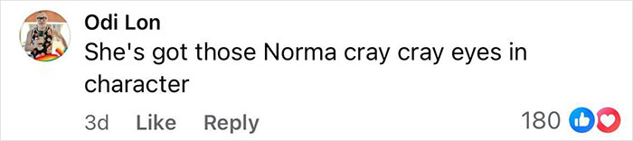 Comment from Odi Lon discussing distinctive eyes in a character, related to Nicole Scherzinger Ozempic side effect conversation. Comment from Odi Lon discussing distinctive eyes in a character, related to Nicole Scherzinger Ozempic side effect conversation.