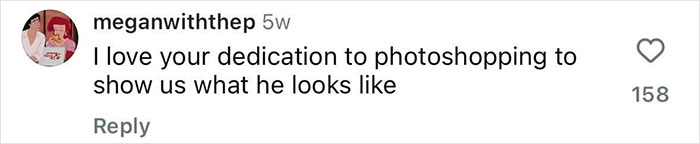 Screenshot of a social media comment praising photoshopping showing Diddy's aged look during a court trial.