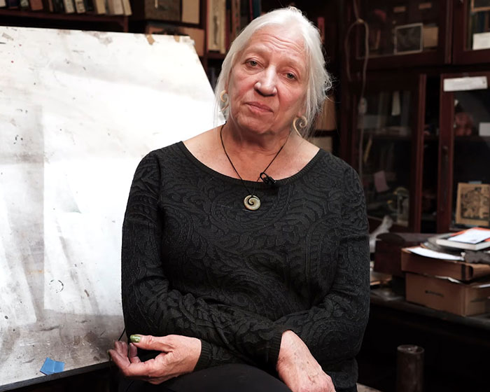 Court sketch artist in studio reflecting on her coverage of the Diddy trial and potential boundary crossing during the process. Court sketch artist in studio reflecting on her coverage of the Diddy trial and potential boundary crossing during the process.