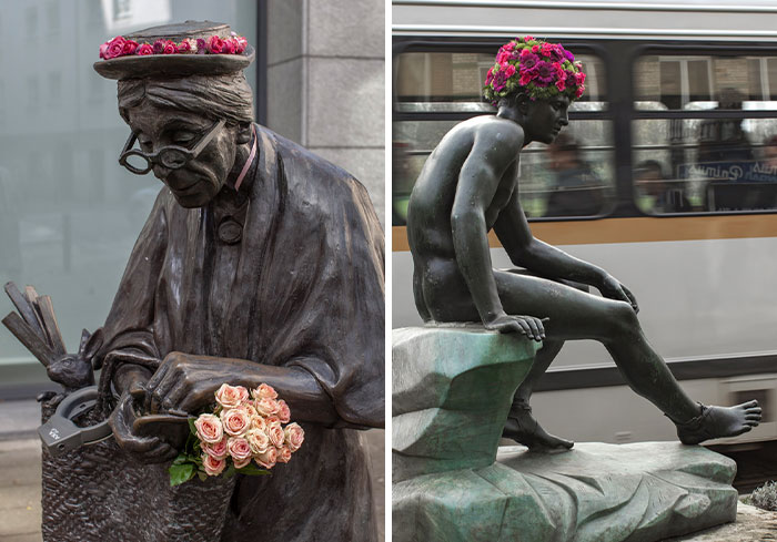 These City Statues Got A Floral Makeover That’s Brightening Up The Streets (20 Pics)