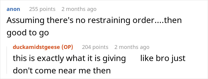 Screenshot of an online comment thread discussing drama after an ex sends an immature text, with users calling them a narcissist. Screenshot of an online comment thread discussing drama after an ex sends an immature text, with users calling them a narcissist.