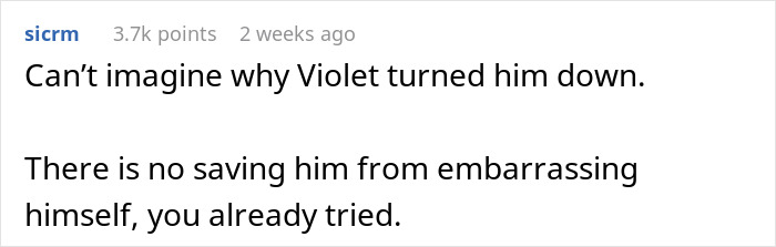 Screenshot of a Reddit comment discussing a guy turning psycho after his crush chose his friend in a hypothetical scenario. Screenshot of a Reddit comment discussing a guy turning psycho after his crush chose his friend in a hypothetical scenario.