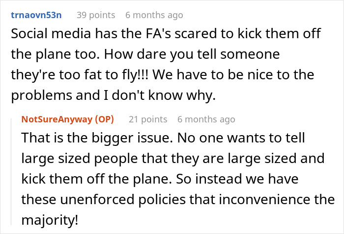 Obese woman argues with passenger over armrest on plane as flight attendant steps in to mediate the conflict. Obese woman argues with passenger over armrest on plane as flight attendant steps in to mediate the conflict.