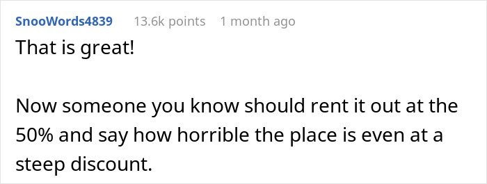 Commenter suggesting to rent venue at 50% discount and criticize place despite steep discount, amid cleaning bill dispute. Commenter suggesting to rent venue at 50% discount and criticize place despite steep discount, amid cleaning bill dispute.