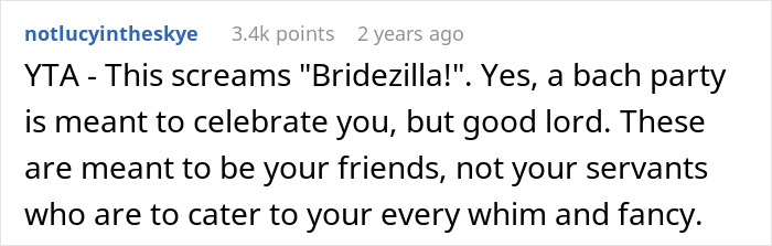 Text post on a social platform discussing a bride's dream bachelorette turning into a lonely cry-fest due to strict rules. Text post on a social platform discussing a bride's dream bachelorette turning into a lonely cry-fest due to strict rules.