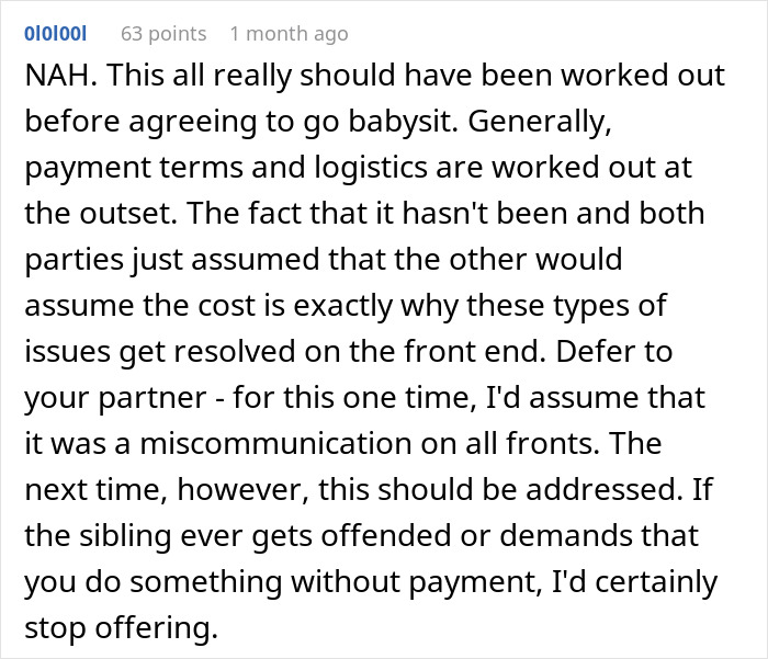 Couple flies out to babysit nephew for a week, sister refuses to pay for flights claiming she’s broke. Couple flies out to babysit nephew for a week, sister refuses to pay for flights claiming she’s broke.