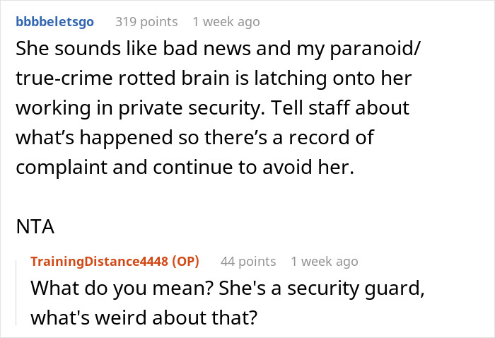 Man avoiding gym stalker woman who aggressively hurls weights after he rejects her unwanted advances. Man avoiding gym stalker woman who aggressively hurls weights after he rejects her unwanted advances.