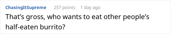 Comment on Reddit about lunch thieves reacting to workers labeling their food to protect it from being eaten.