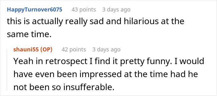 Reddit comments discussing a coworker involved in influencer marketing whose deception was revealed humorously. Reddit comments discussing a coworker involved in influencer marketing whose deception was revealed humorously.