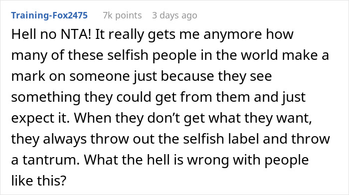 Comment expressing frustration about a mom assuming neighbor will babysit because she’s a SAHM and then throwing a tantrum. Comment expressing frustration about a mom assuming neighbor will babysit because she’s a SAHM and then throwing a tantrum.