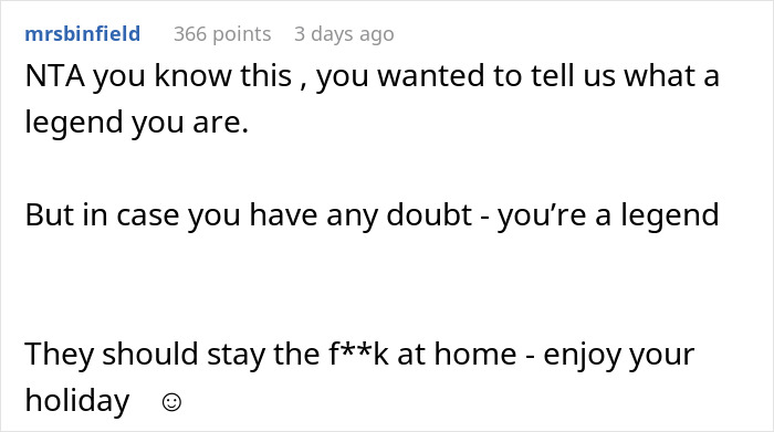 Comment on a forum post supporting a solo traveler refusing to stop drinking alcohol around children, defending personal freedom. Comment on a forum post supporting a solo traveler refusing to stop drinking alcohol around children, defending personal freedom.
