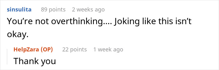 Screenshot of an online conversation where a user discusses groom-to-be making cold feet jokes, raising concerns. Screenshot of an online conversation where a user discusses groom-to-be making cold feet jokes, raising concerns.