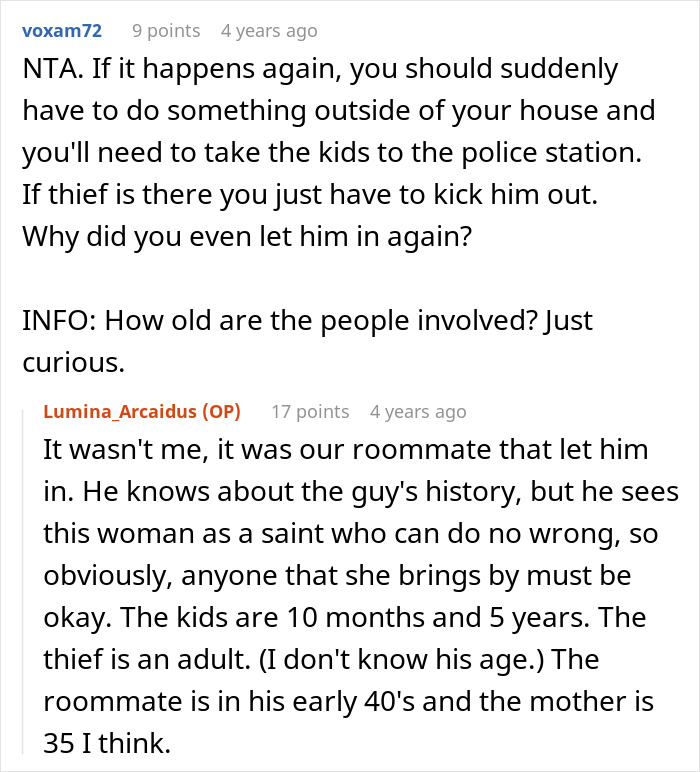 Reddit discussion about a woman confronting roommate who left her with girlfriend’s kids to babysit. Reddit discussion about a woman confronting roommate who left her with girlfriend’s kids to babysit.