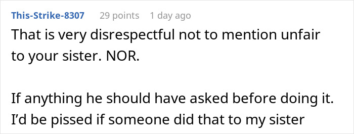 Screenshot of a forum comment discussing a husband giving sister-in-law’s seat to his mom, causing upset on woman’s graduation day. Screenshot of a forum comment discussing a husband giving sister-in-law’s seat to his mom, causing upset on woman’s graduation day.