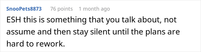 Comment discussing a dispute where a couple flies out to babysit their nephew but sister refuses to pay for flights. Comment discussing a dispute where a couple flies out to babysit their nephew but sister refuses to pay for flights.