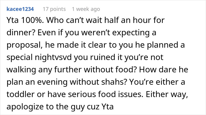 “Are You 6?”: Woman Ruins Her BF’s Proposal Because She Was Hangry, Splits The Internet “Are You 6?”: Woman Ruins Her BF’s Proposal Because She Was Hangry, Splits The Internet