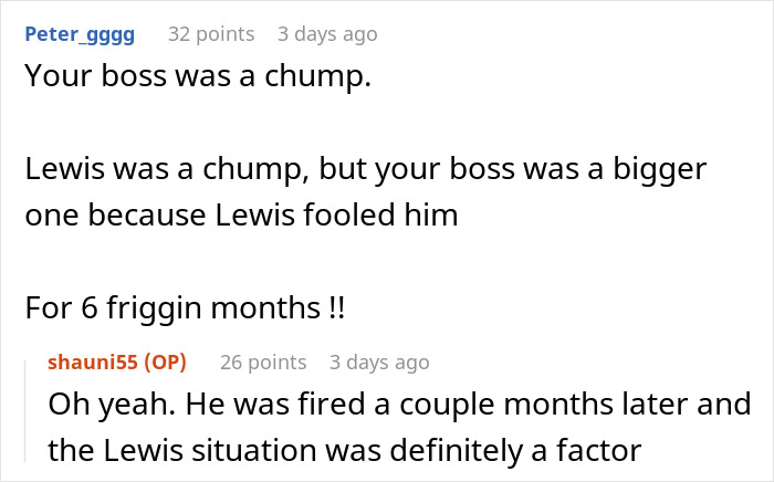 Screenshot of a Reddit conversation about an influencer marketing coworker who lived a lie and it fell apart. Screenshot of a Reddit conversation about an influencer marketing coworker who lived a lie and it fell apart.