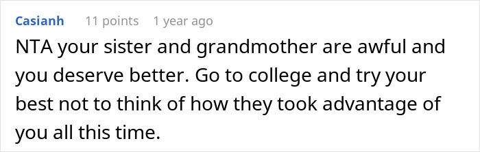 Screenshot of a social media comment debating a woman throwing a fit when sibling refuses to babysit her child all summer for free. Screenshot of a social media comment debating a woman throwing a fit when sibling refuses to babysit her child all summer for free.